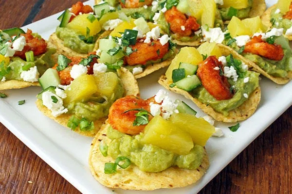 Shrimp & Guac Mini Tostadas